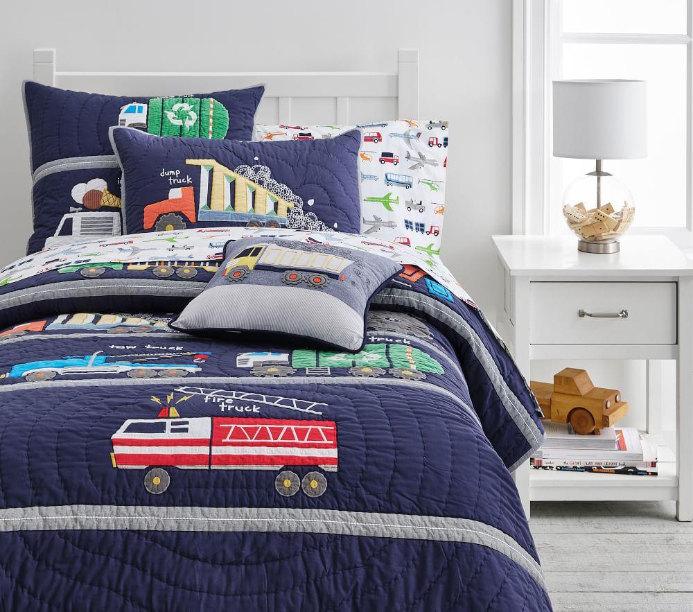 Busy Trucks Quilt & Shams